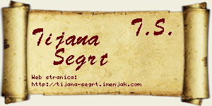 Tijana Šegrt vizit kartica